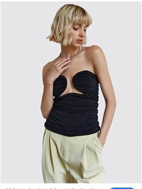 Pixie Market Dominique Wire Bustier Top size XS